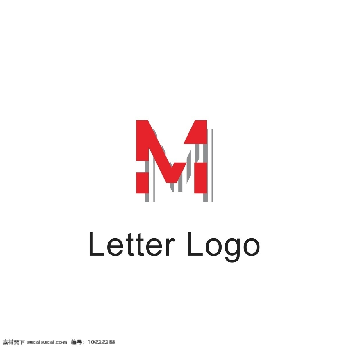 字母 变形 logo 字母logo 字母变形 字母m 企业logo 简约大气 重叠 通用logo 图形logo 几何logo ai矢量 标识 标志 红色