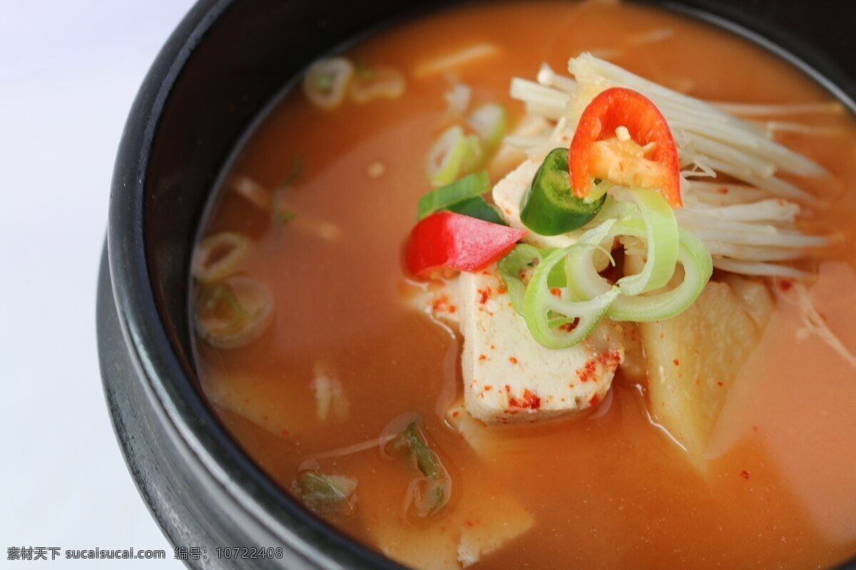 大酱汤 汤 食物 韩式大酱汤 美味的晚餐 外来的风味 餐饮美食 传统美食