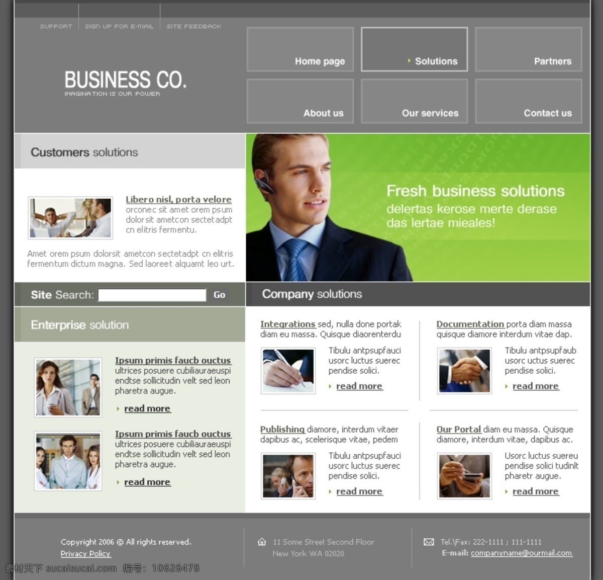 商业 经济 公司 网页模板 网页素材 网页代码