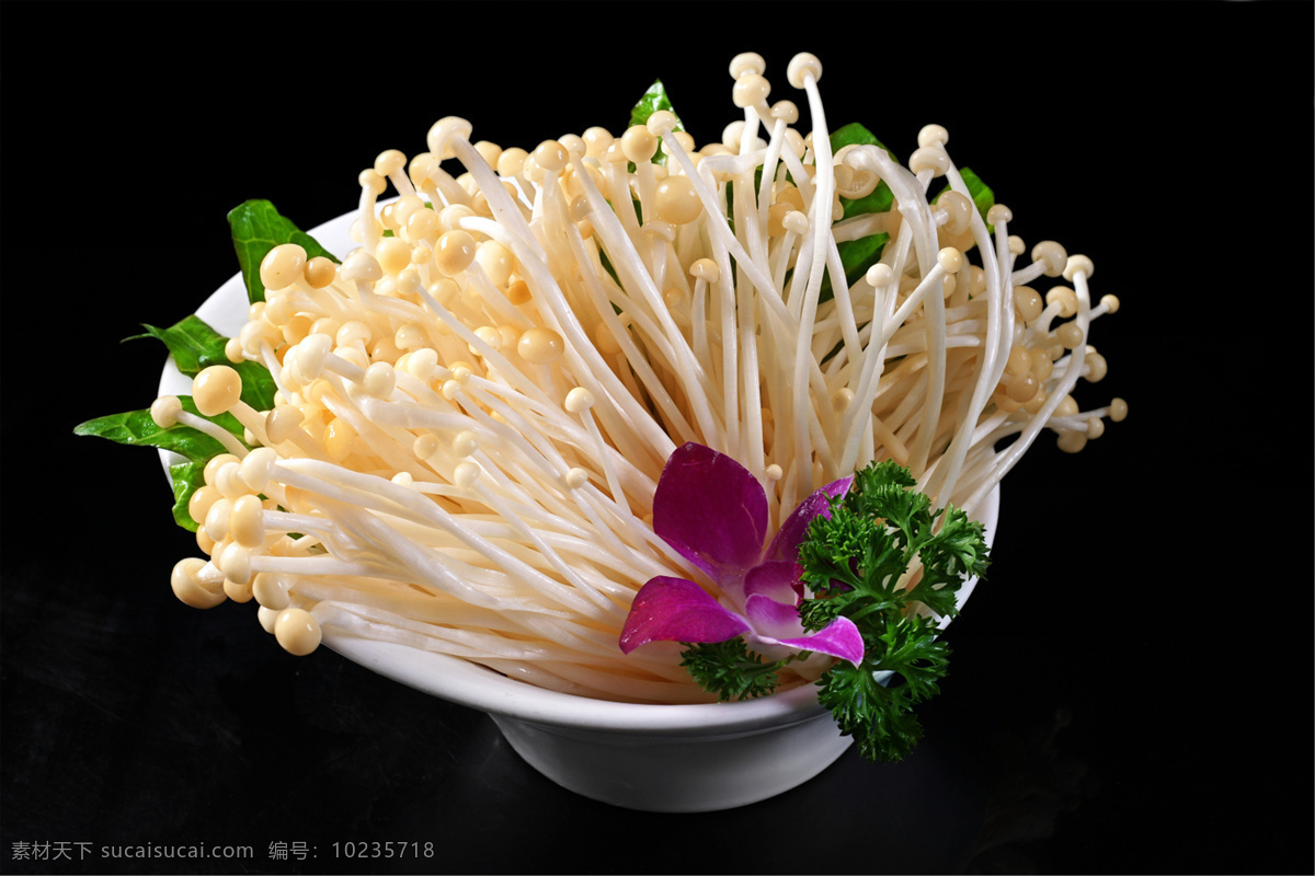 山珍菌金针菇 美食 传统美食 餐饮美食 高清菜谱用图