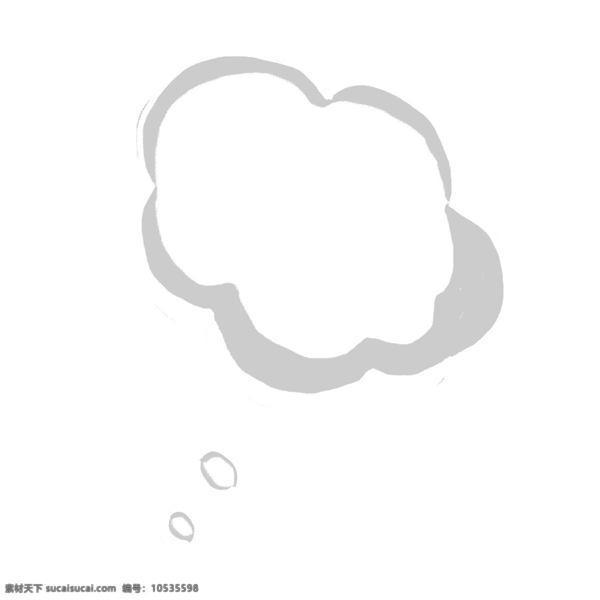 想象 云 手绘 插画 白色 灰色 幻想 泡泡 白 灰 卡通 扁平 白云 灰云 形状
