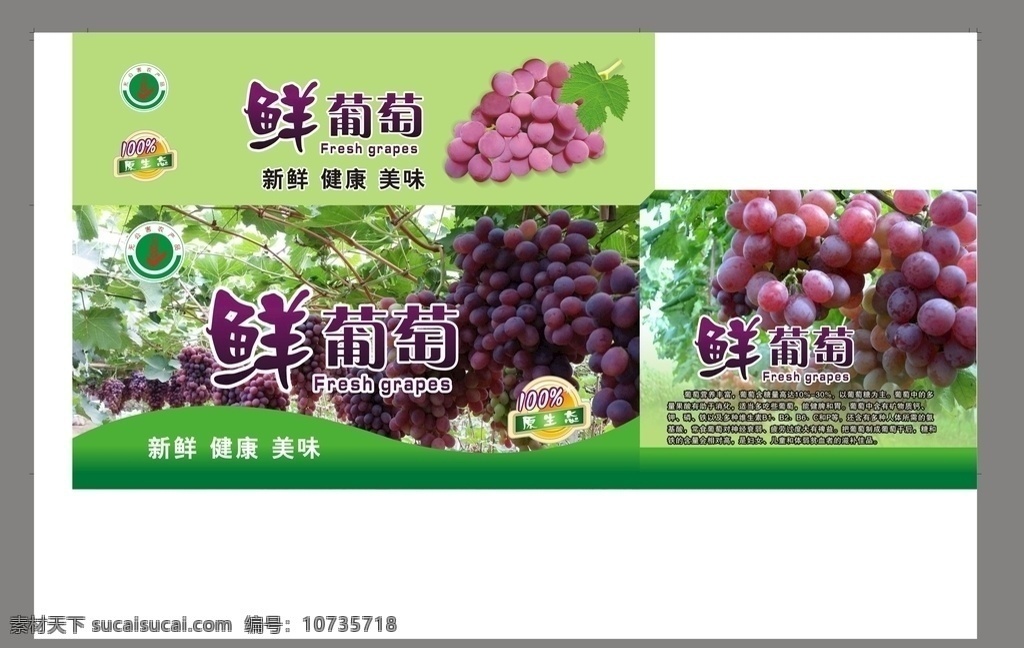 新鲜葡萄 葡萄 葡萄架 绿色底纹 紫色葡萄 单串葡萄 原生态 包装设计