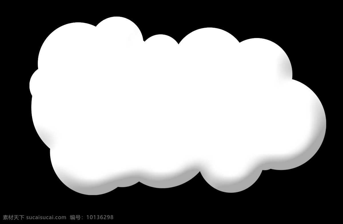 手绘 立体 云朵 元素 卡通 阴影 乌云 png元素 免抠元素 透明元素