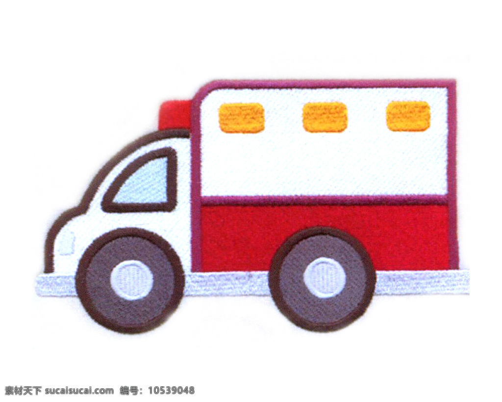贴布 消防车 免费素材 面料图库 服装图案 白色