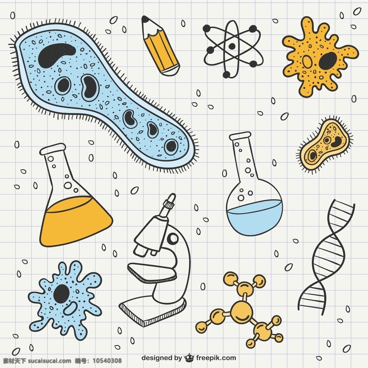 科学 生物学 涂鸦 学校 教育 化学 白色