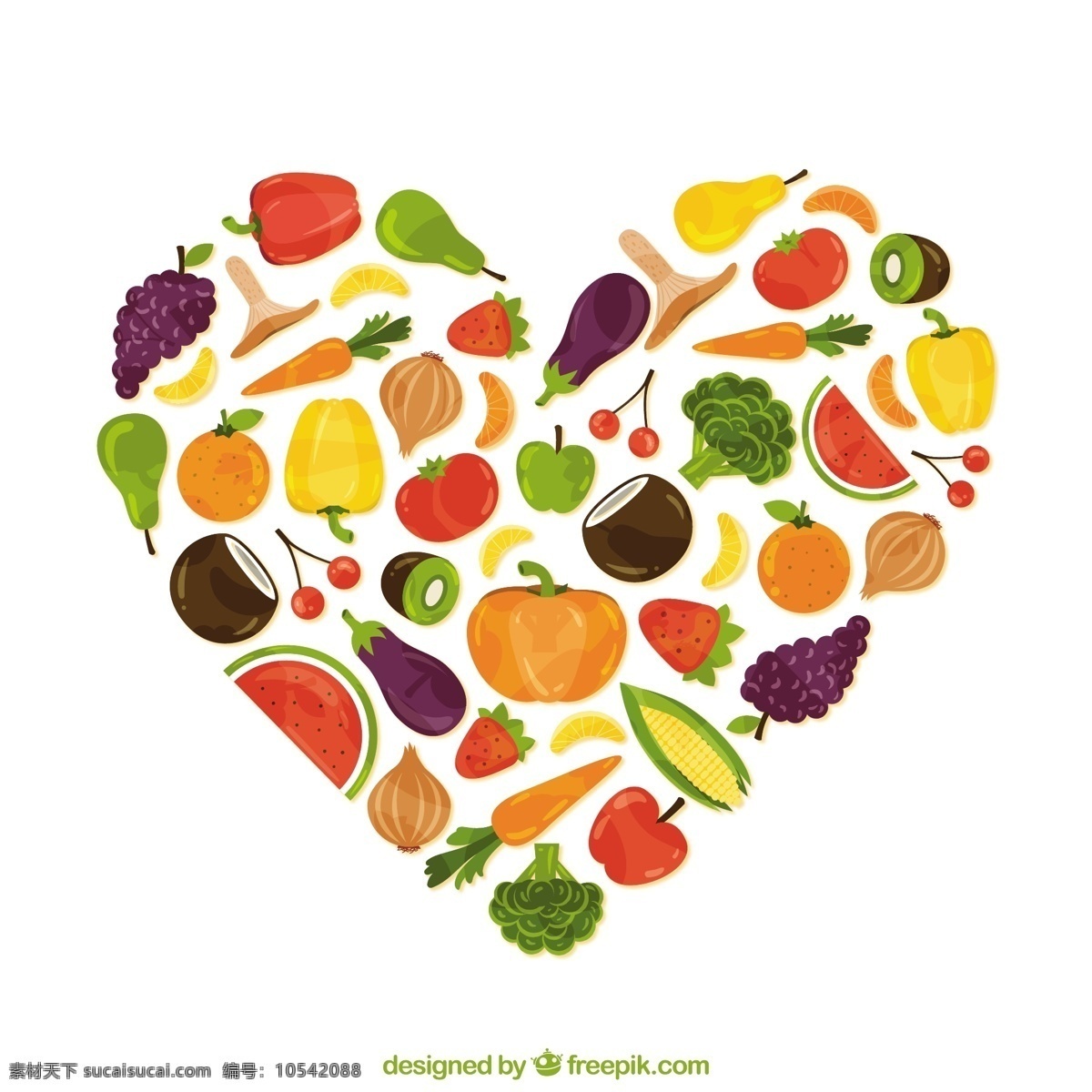 健康食品 心脏 食物 心 爱情 健康 水果 蔬菜 有机食品 白色