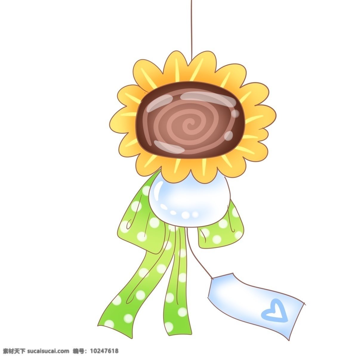 向日葵 风铃 卡通 玩具