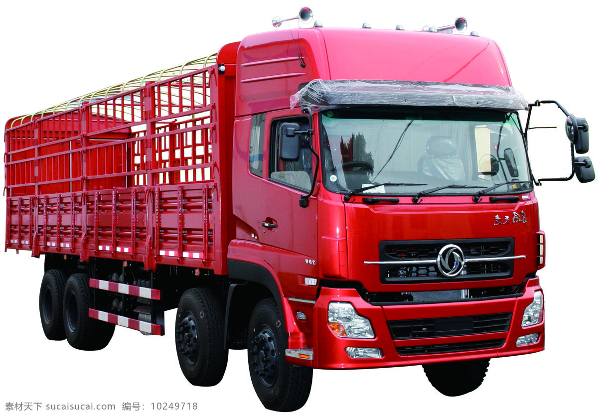 红色货车 货车 交通工具 现代科技