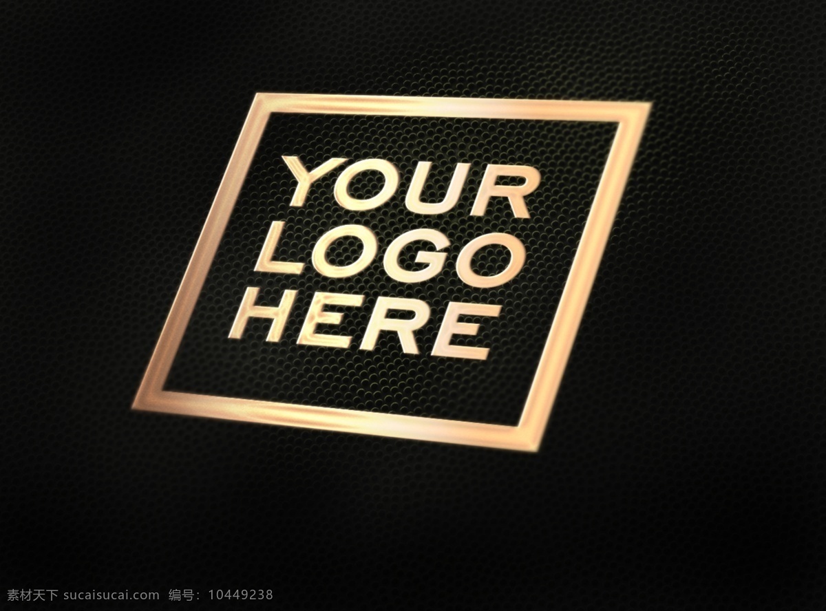 烫金 标志样机 模板 标志模板 金色 logo logo设计