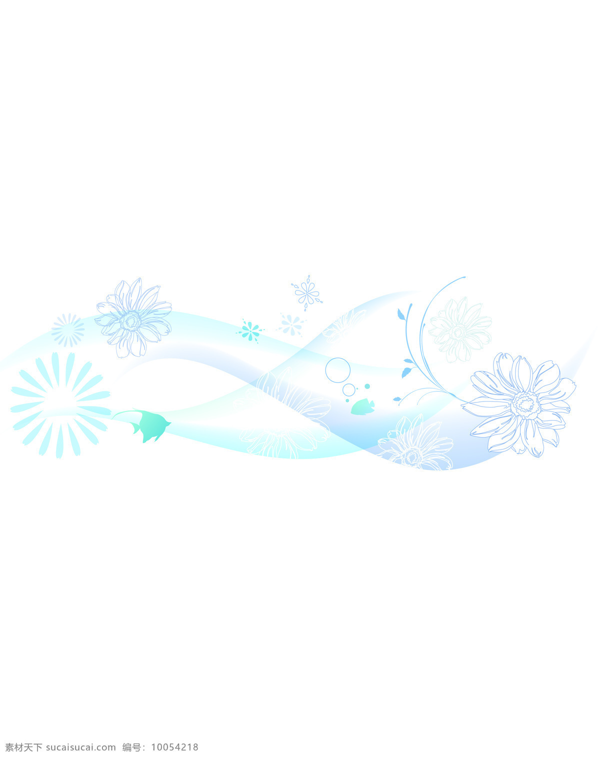 蓝色 梦幻 花朵 白色 移门 白色背景 泡泡 鱼 k0691 北欧风情 索亚卡23 移门大全23 装饰素材