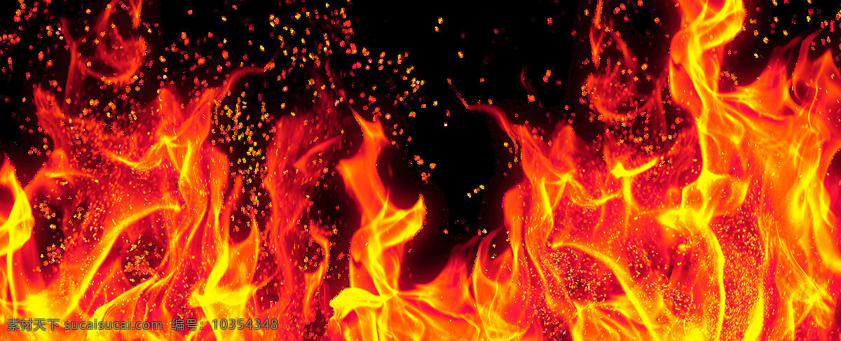 熊熊 火焰 透明 红色 金黄色 危险 火灾 透明素材 免扣素材 装饰图片