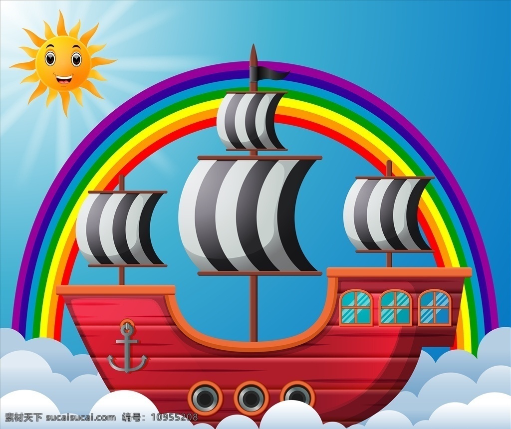 卡通船 船 轮船 邮轮 汽船 船只 船素材 船图片 轮船海报 轮船素材 一帆风顺 学校海报 生物世界