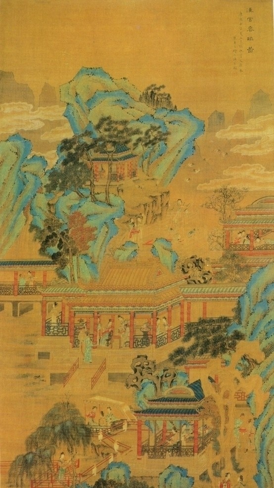 国画艺术 亭子 山水 假山 人物 水墨画 中国风 山水画 国画 艺术 传统文化 文化艺术