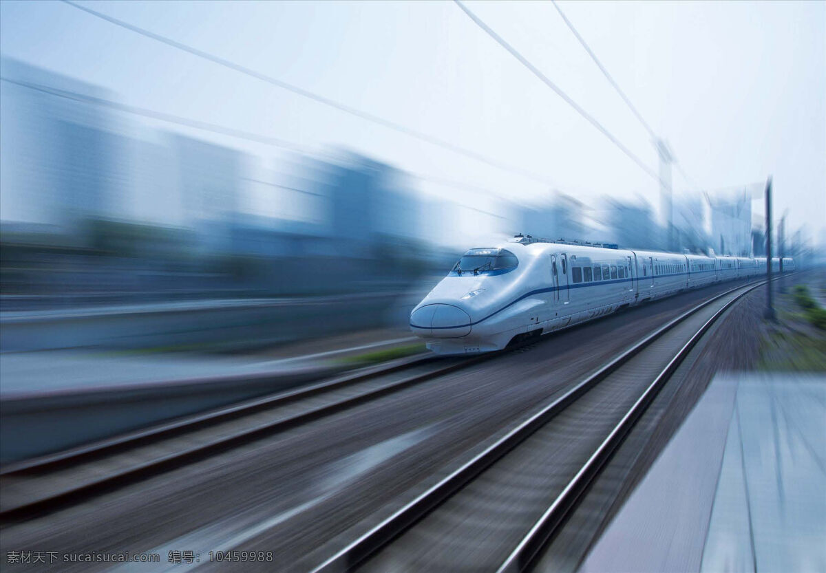 高速 列车 高铁 流线型 子弹头 电动 火车 城际列车 载客 风驶电掣 交通工具 现代交通工具 现代科技
