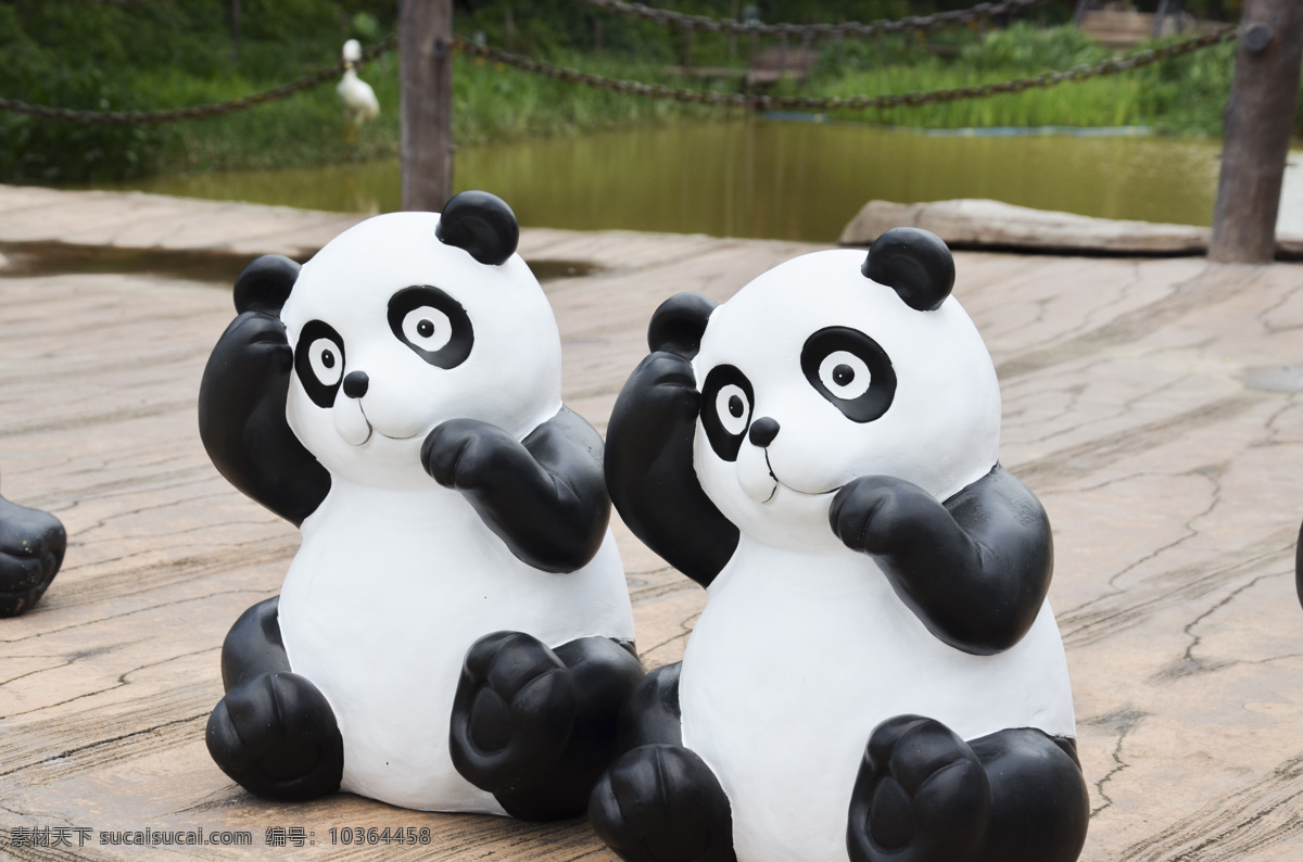 模型大熊猫 大熊猫 模型 艺术 可爱 友爱 文化艺术