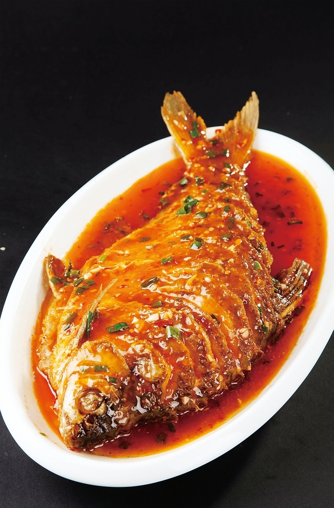 葱烧骨鱼图片 葱烧骨鱼 美食 传统美食 餐饮美食 高清菜谱用图