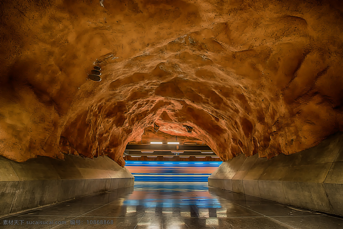 瑞典 首都 斯德哥尔摩 地铁站
