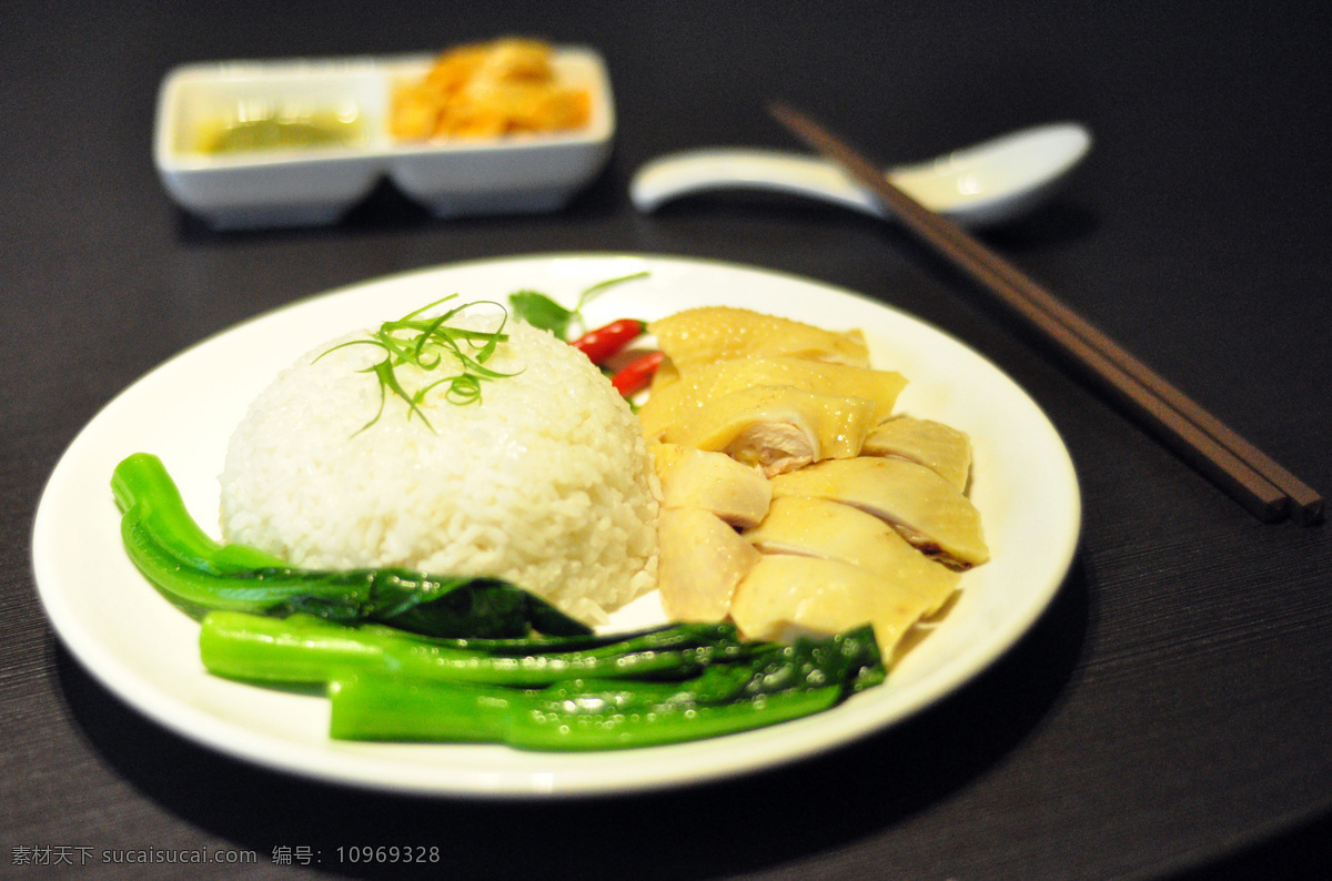 白切鸡饭 白切鸡 碟头饭 烧味饭 粤菜 传统美食 餐饮美食