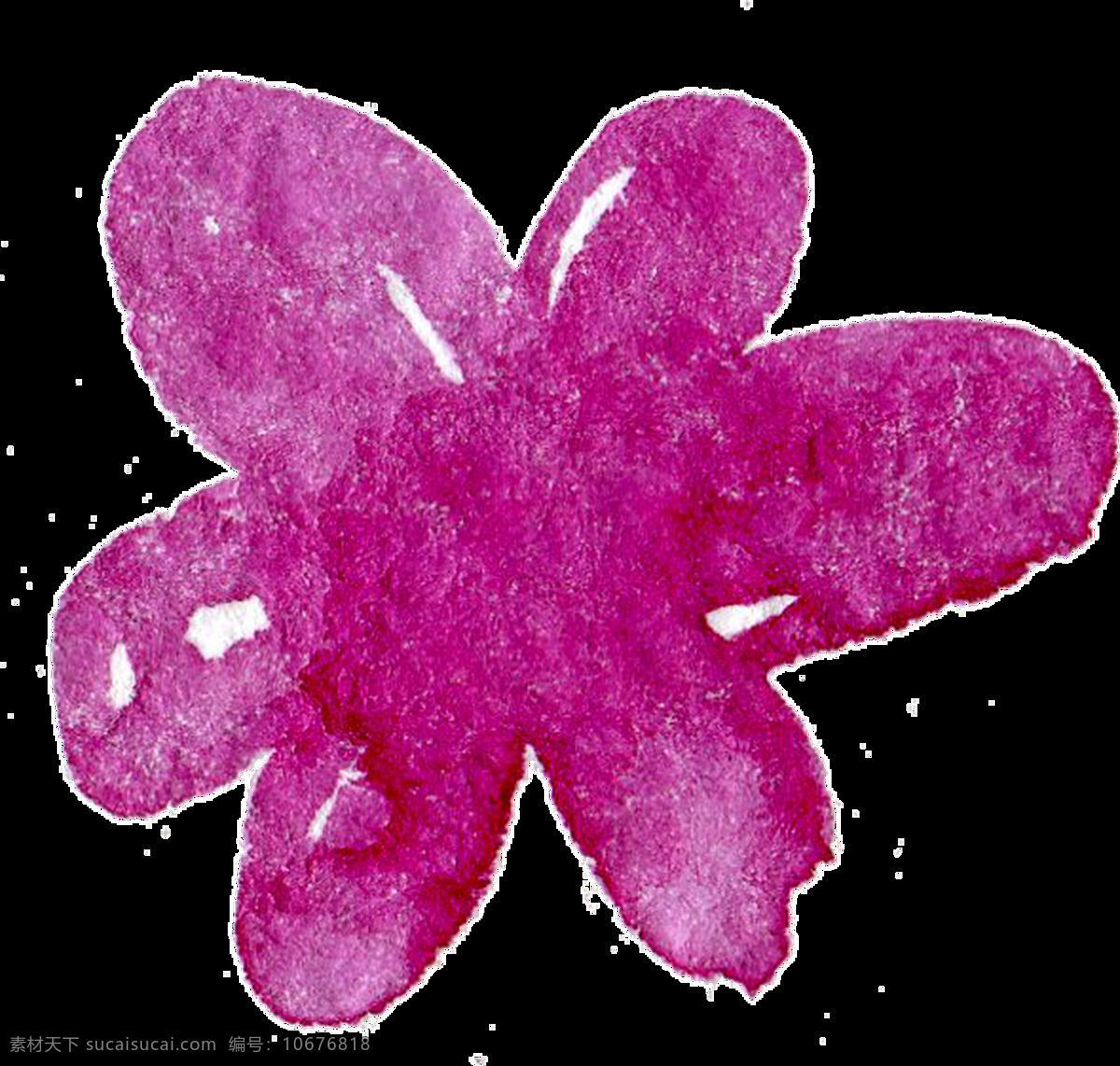 粉色 花卉 卡通 透明 抠图专用 装饰 设计素材