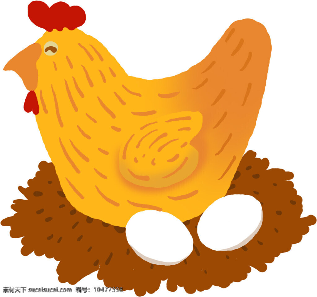 鸡插画素材 插画 鸡 鸡素材 卡通鸡 卡通母鸡 自作小平 动漫动画