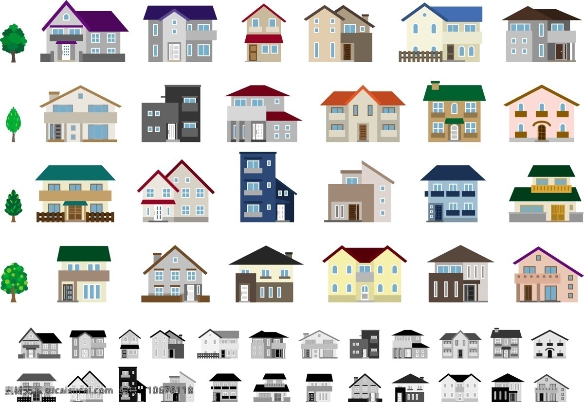房子图标 房子 图标 小房子 建筑物 绿色房子 环保房子 节能房子 房地产 小图标 商标 标识标志图标 矢量 标志 标签 logo