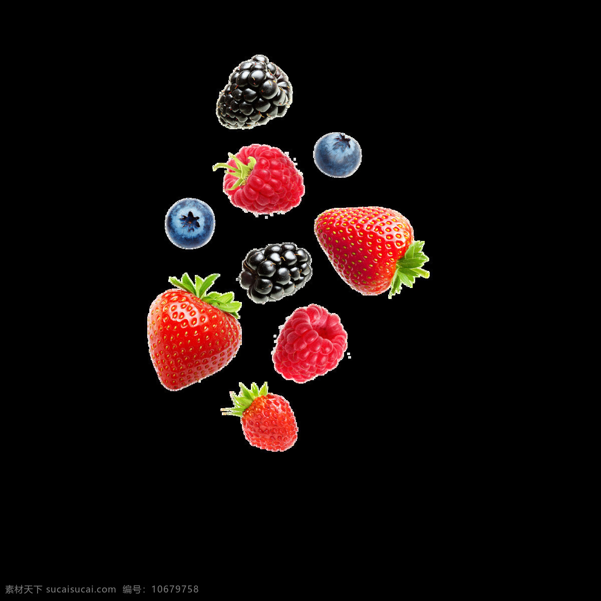 矢量 水果 草莓 元素 红色 蓝莓