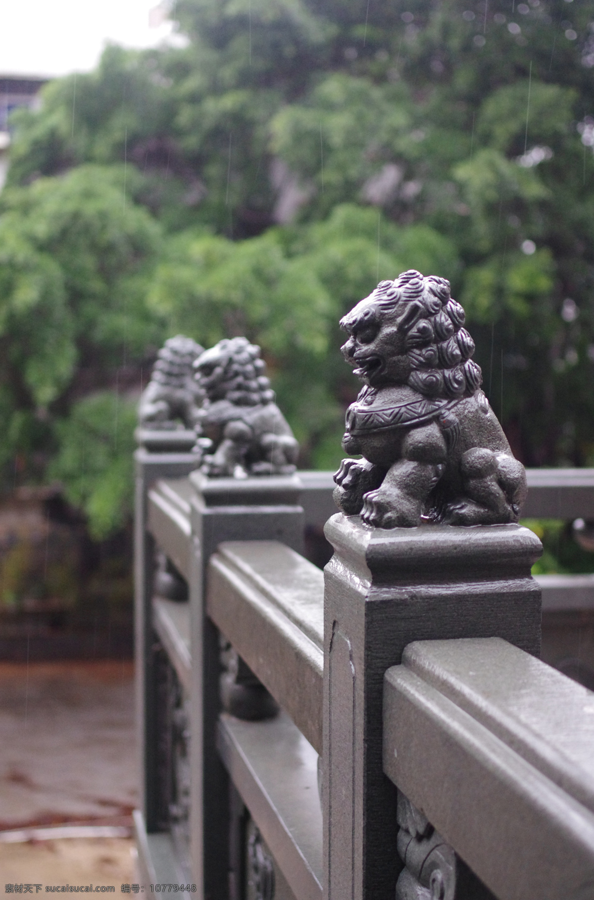 厦门 碧山 岩寺 一景 碧山岩寺 寺庙 石狮 石雕 雕塑 建筑园林