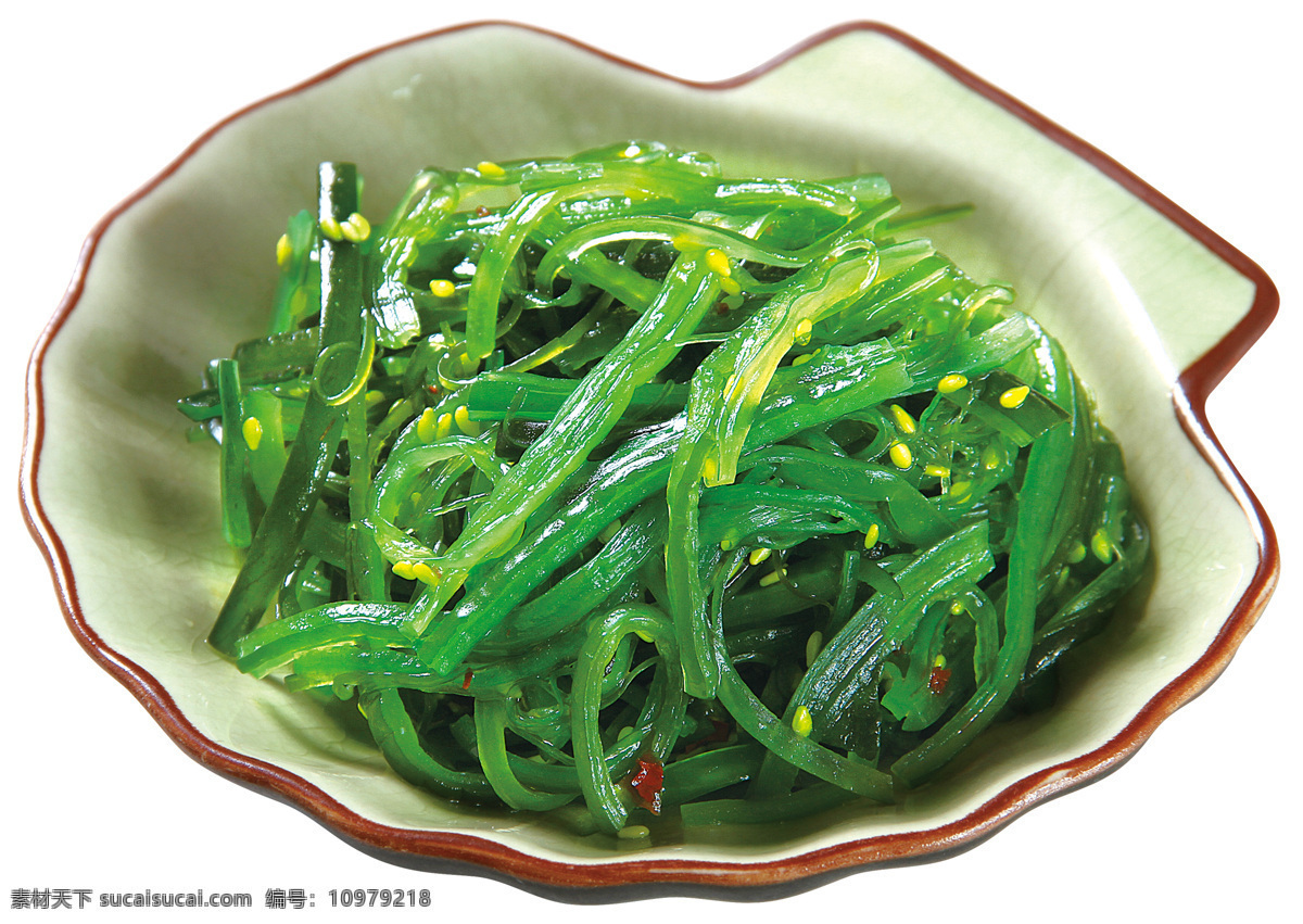 中华海草 美食 海带 绿色 辣椒 拍摄图片素材 餐饮美食