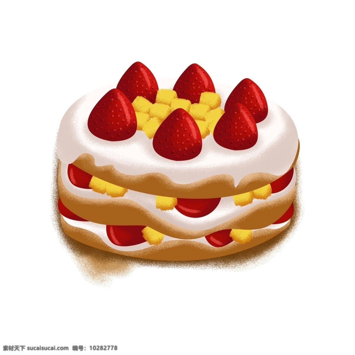水果 裸 蛋糕 卡通 水果裸蛋糕 草莓裸蛋糕 奶油裸蛋糕 手绘 点心 甜点 草莓芒果蛋糕