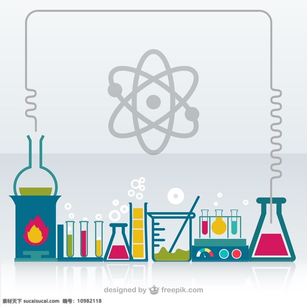 化学实验室 背景 图标 模板 思想 科学 形状 图形 布局 平面设计 创意 化学 元素 符号 实验室 插图 白色