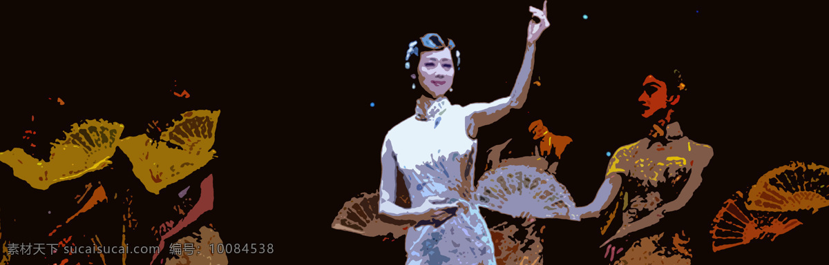 上海风情 夜上海 老上海 版画 ktv 百乐门 激情 舞会 浪漫 跳舞 欢乐 歌女 舞女 伴舞 文化艺术 绘画书法