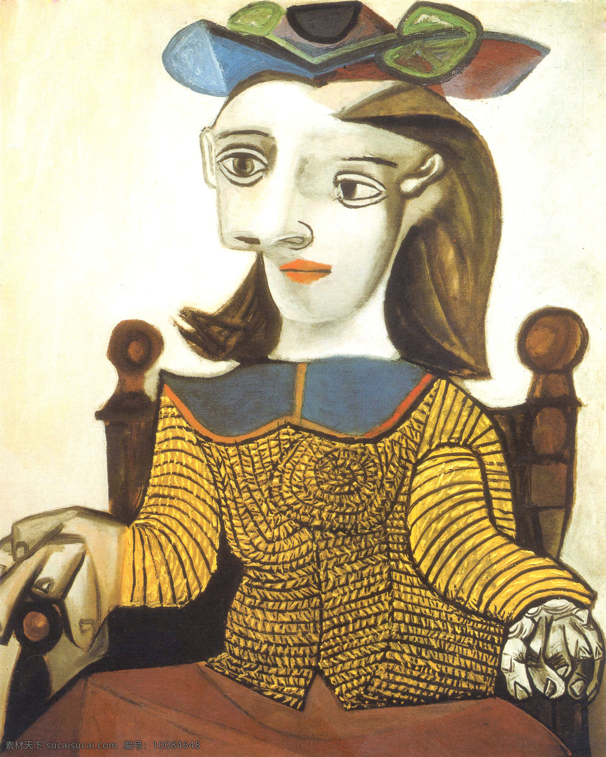 毕加索 毕加索自画像 毕加索作品 绘画书法 文化艺术