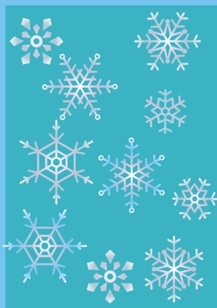 冬天 雪 白雪花 雪景 标志图标 其他图标