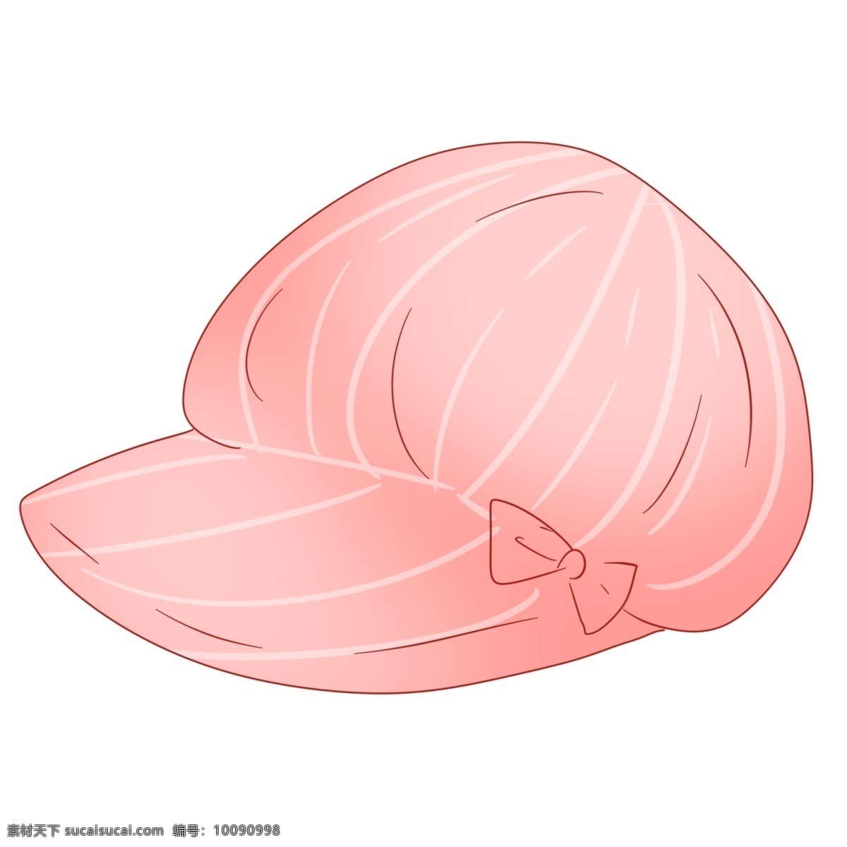 可爱 粉色 遮阳帽 蝴蝶结 帽子