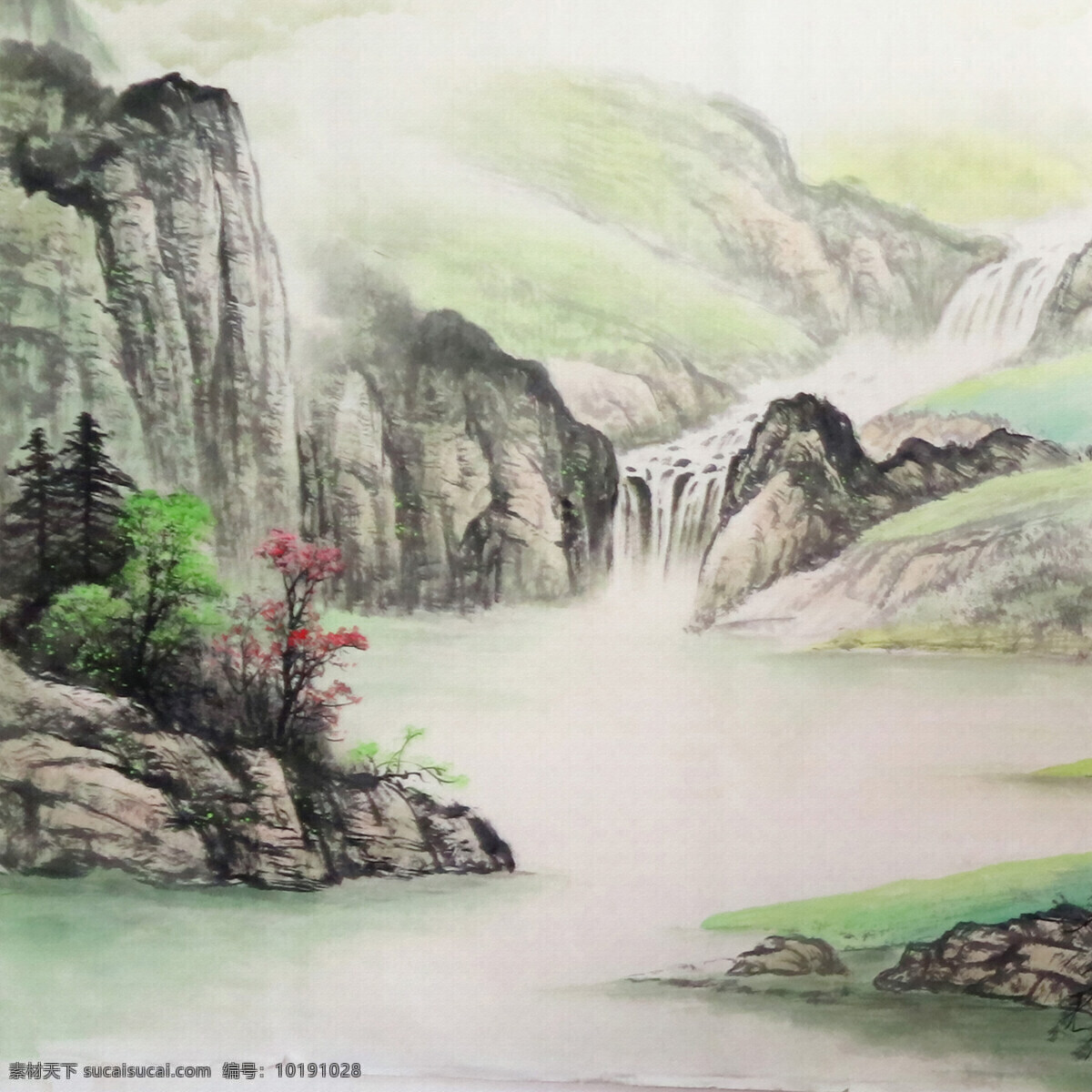 水墨山水 简约 简约山水 新中式山水 抽象画 抽象山水 水墨画 山水画 挂画 壁画 墙画 墙纸 壁纸 山水 流水 瀑布 背景墙 无框画 玄关 沙发背景墙 客厅 沙发 书房 文化艺术