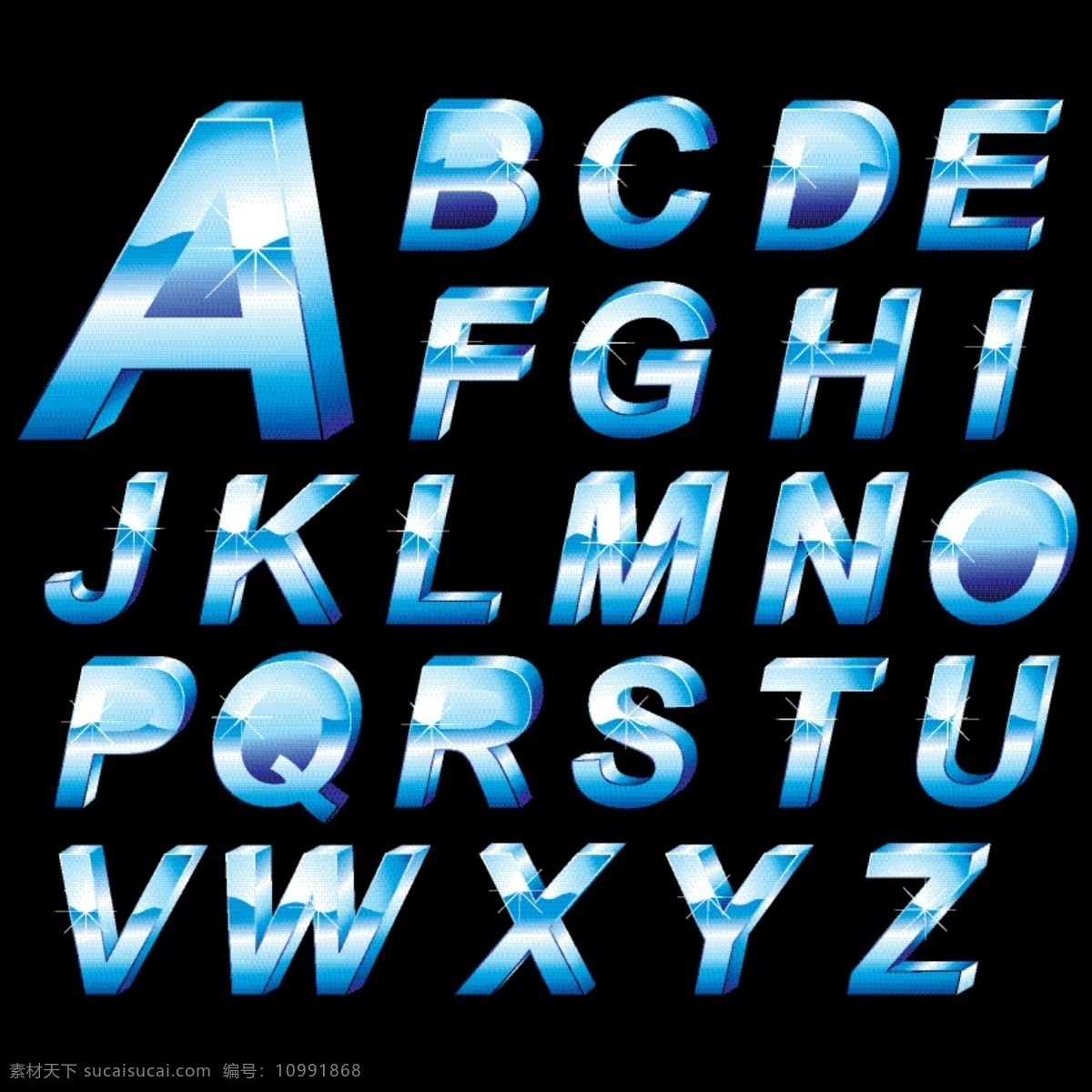立体 字母 系列 矢量 格式 矢量素材 英文 英文字母 字体 关键字 矢量图 其他矢量图