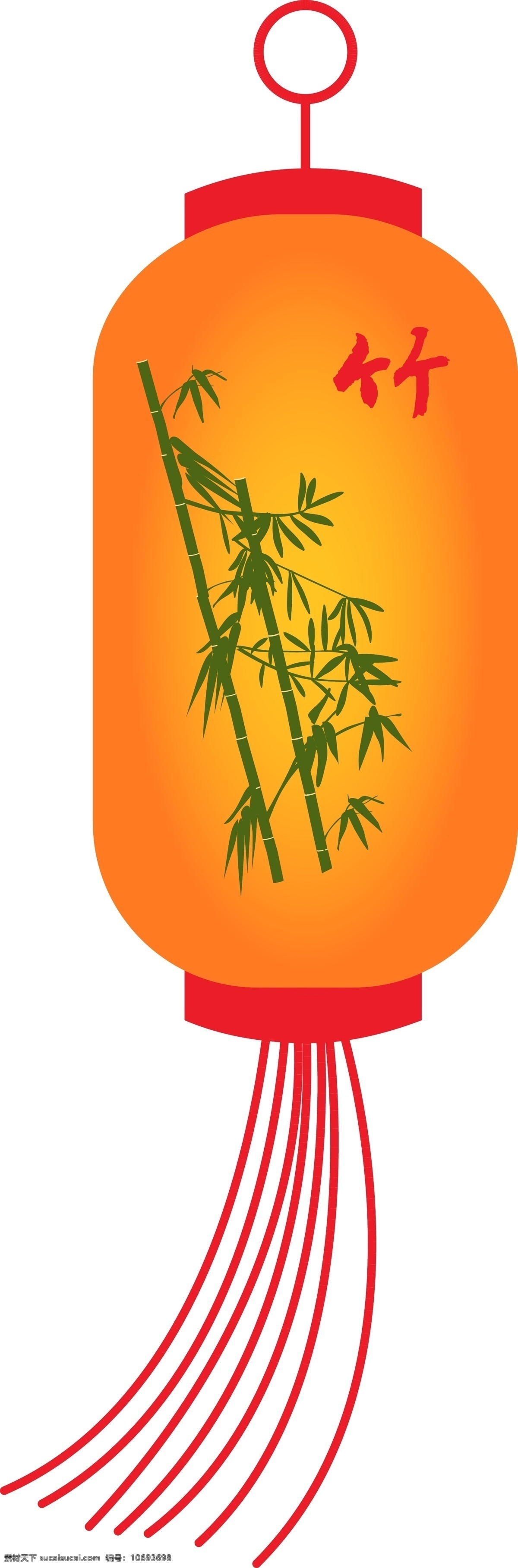 卡通 手绘 竹子 图案 喜庆 灯笼 矢量图 卡通手绘 竹子图案