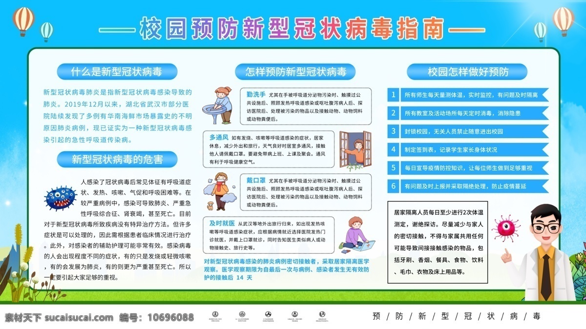 开学防疫 学校防疫 学生防疫 疫情防控 学校防疫指南 学校疫情防控 学校防控宣传 校园防疫指南 校园疫情防控 校园防控宣传 返校防控 新冠病毒 新冠肺炎 预防新冠病毒 预防新冠肺炎 新冠病毒防控 新冠肺炎防控 疫情防控知识 疫情防控科普 学校防疫展板 校园防控展板 学生健康教育