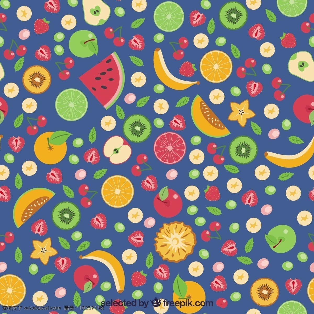 五颜六色 水果 图案 模式 食品 健康 苹果 香蕉 丰富多彩的 健康的 樱桃 健康食品 有机食品 西瓜 猕猴桃 菠萝 蓝色