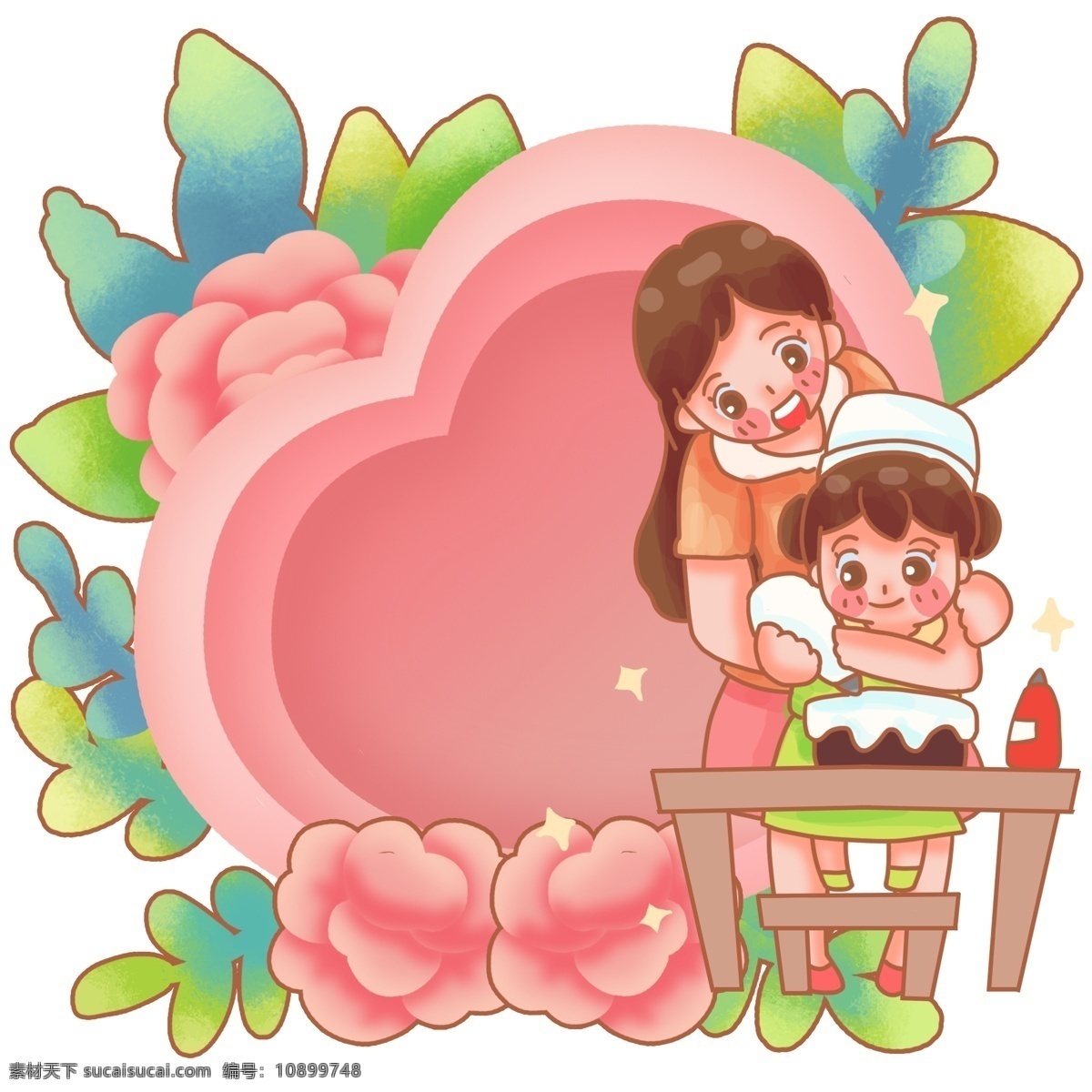 母亲 一起 做 蛋糕 孩子 做蛋糕 指导 学习 母爱 母亲节 妈妈 节日 妇女 5月12日 伟大 慈祥