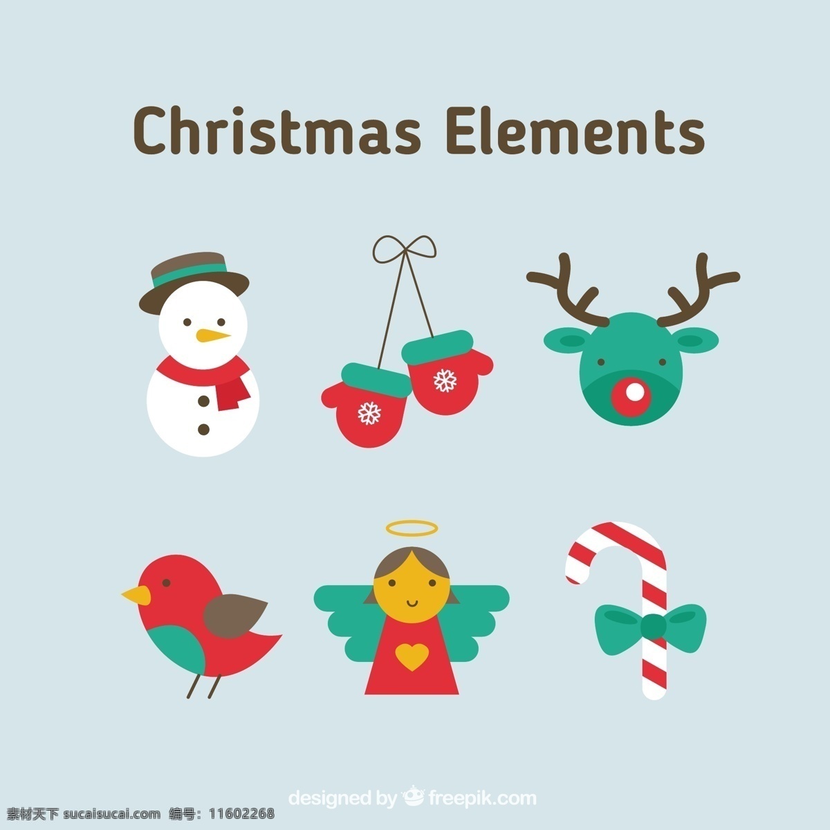 圣诞节 元素 集合 鸟 绿色的图标 圣诞快乐 冬天 天使 快乐 糖果 红 庆祝节日 雪人 驯鹿 节日快乐 白色 图标集 糖果手杖 青色 天蓝色