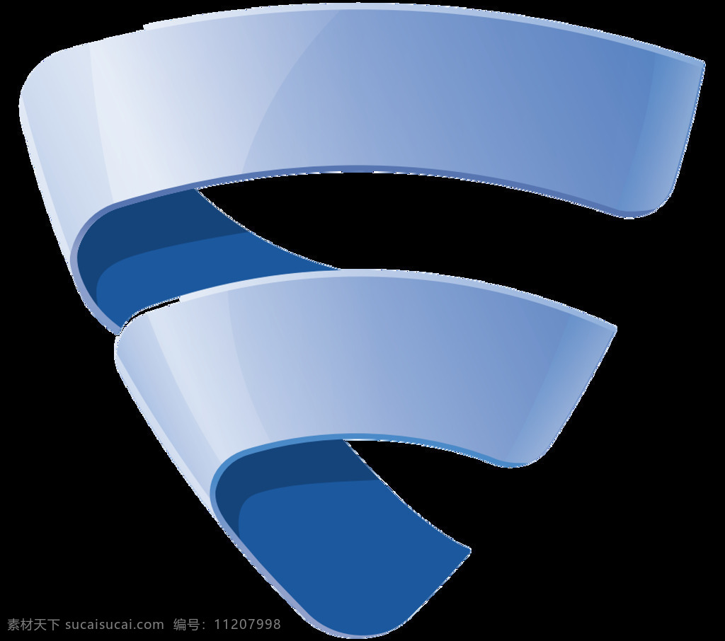 浅蓝色 螺旋 logo 免 抠 透明 3d 海报 图 立体图 三维图形 三维图素材 三维视觉图