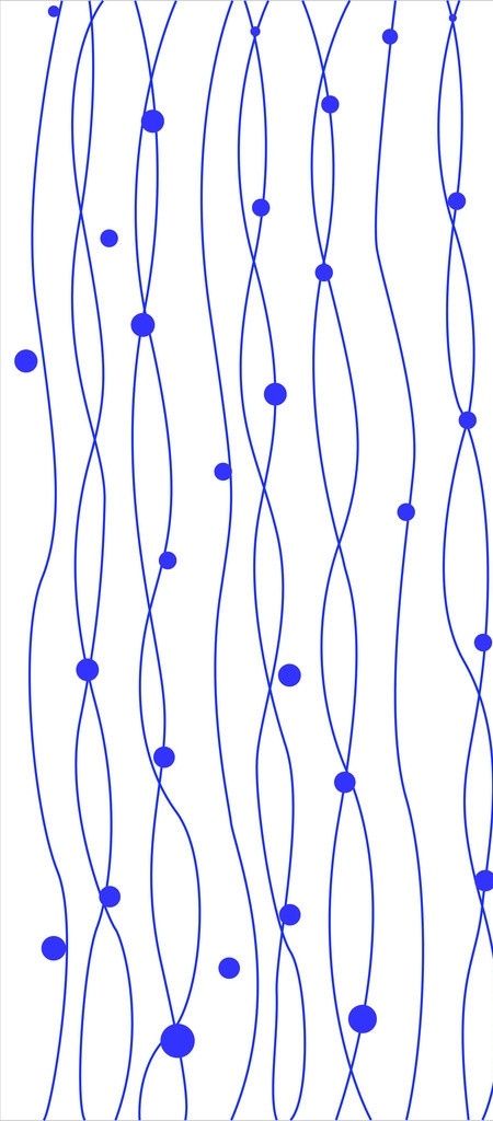 蓝色梦幻 蓝 点 线 线条 纹 圆圈 移门图案 矢量