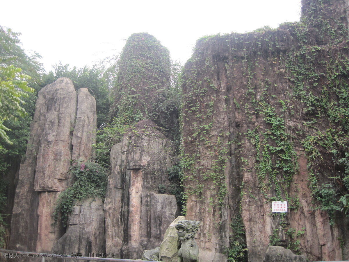 石山 山 假山 千灯湖 南海 公园 国内旅游 旅游摄影 灰色