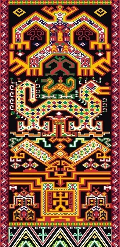 黎锦 矢量图素材 黎族 文化 底纹 传统文化 文化艺术 矢量