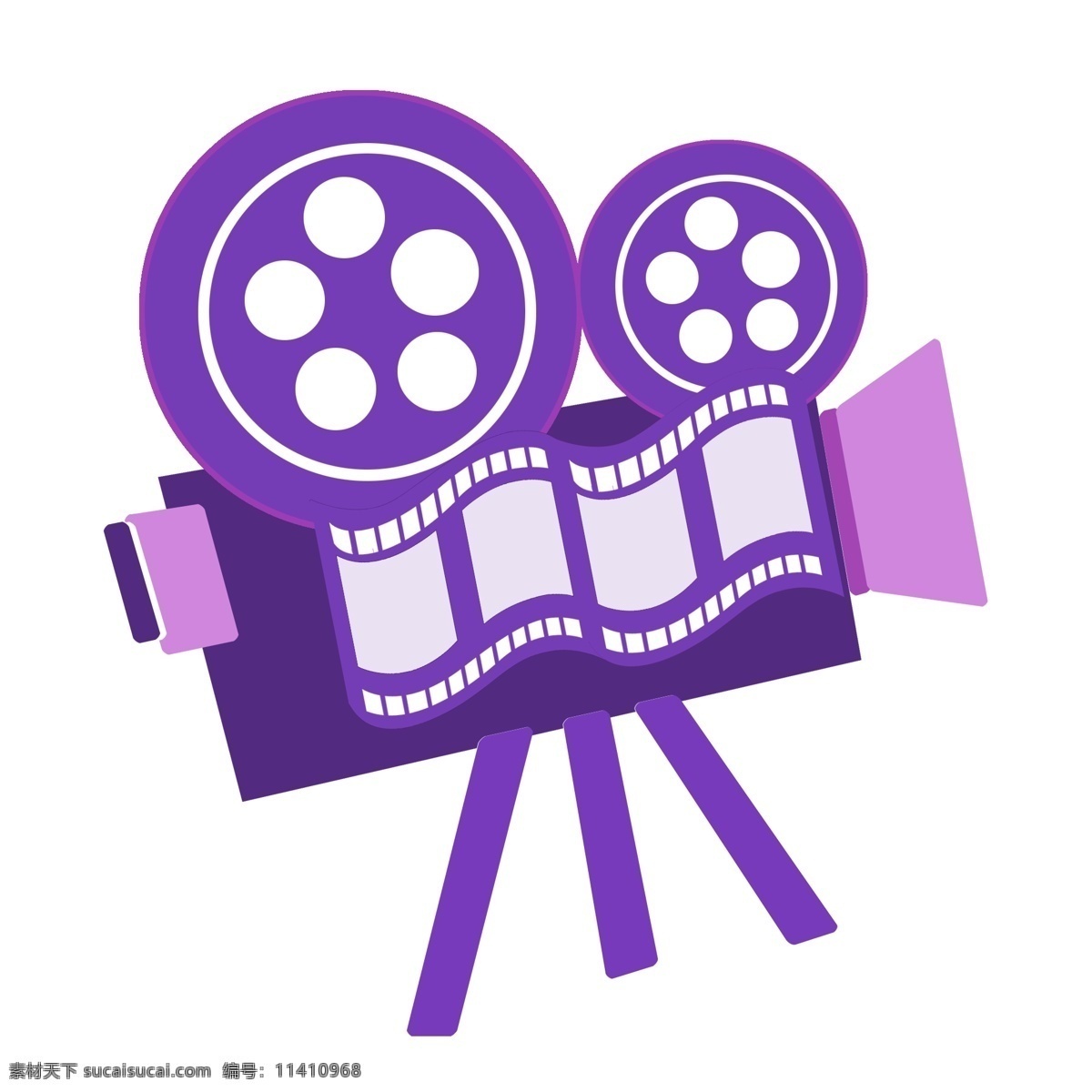 紫色 电影 播放器 插画 紫色的播放器 卡通插画 电影插画 电影工具 电影相关 电影器具 电影播放器