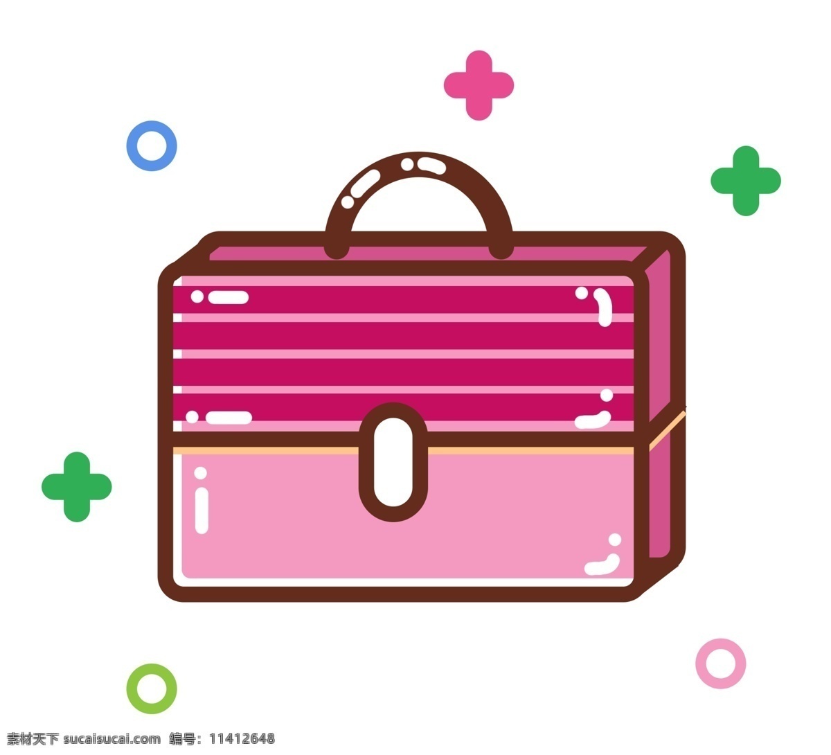粉色 盒装 手提袋 环保 办公