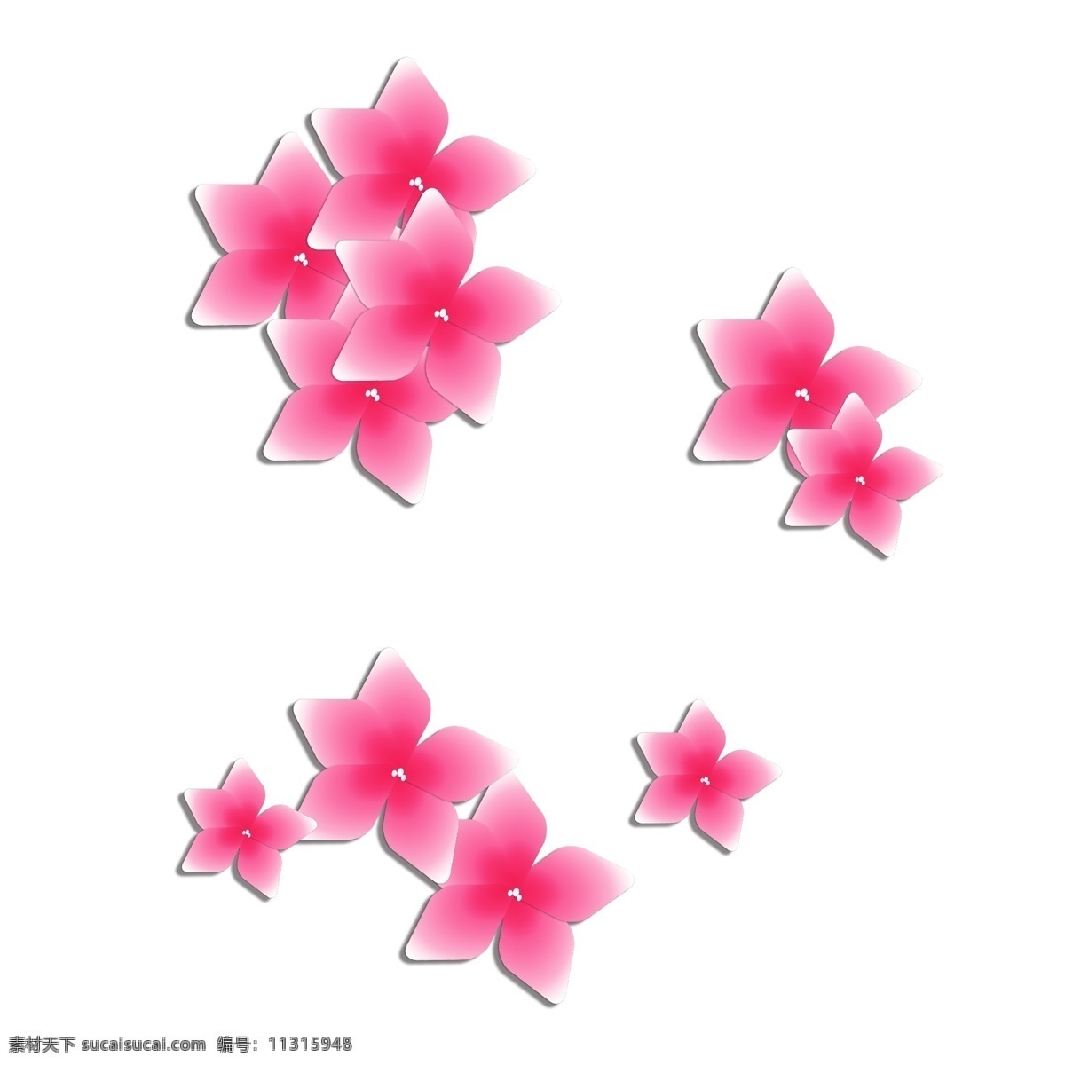 红色 樱花 粉红色 透明底 花朵 飘落 免抠 装饰设计 花瓣 平面设计 原创 漂浮 室内设计 装饰