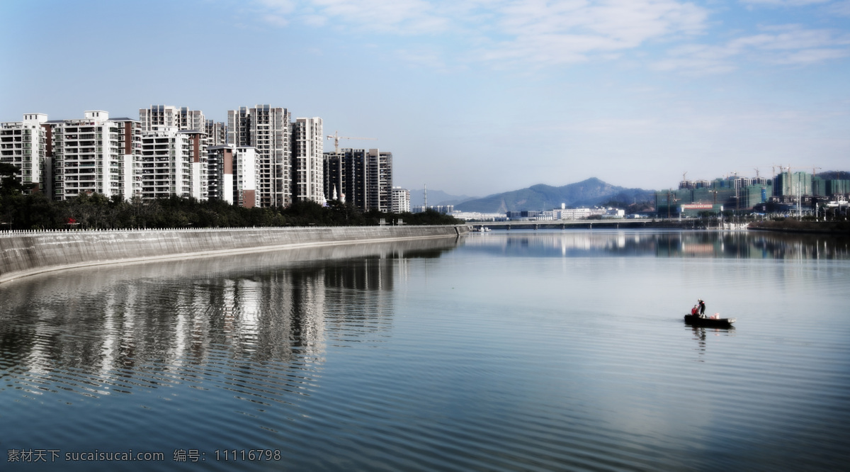 诗画梅江 小船 梅江 归读 梅水 蓝天 自然景观 山水风景