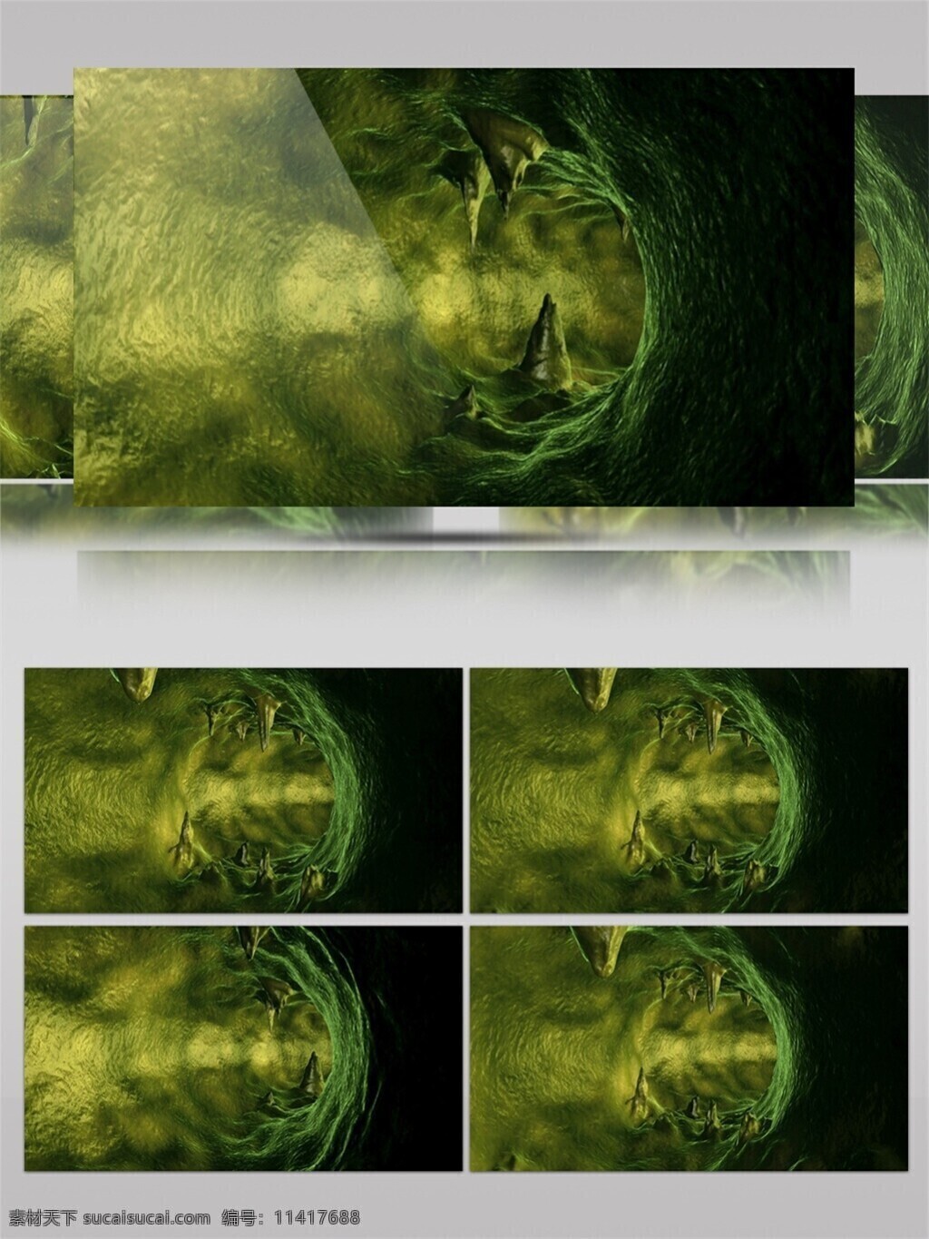 黄色 魔幻 光波 视频 3d视频素材 特效视频素材 背景视频素材